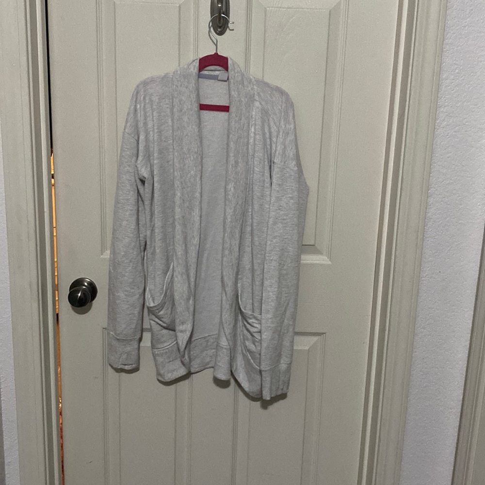 Athleta girl gray cardigan